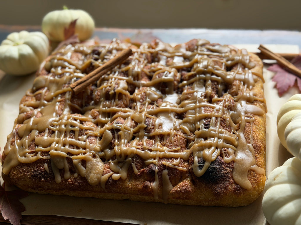 Pumpkin Maple Sourdough Focaccia