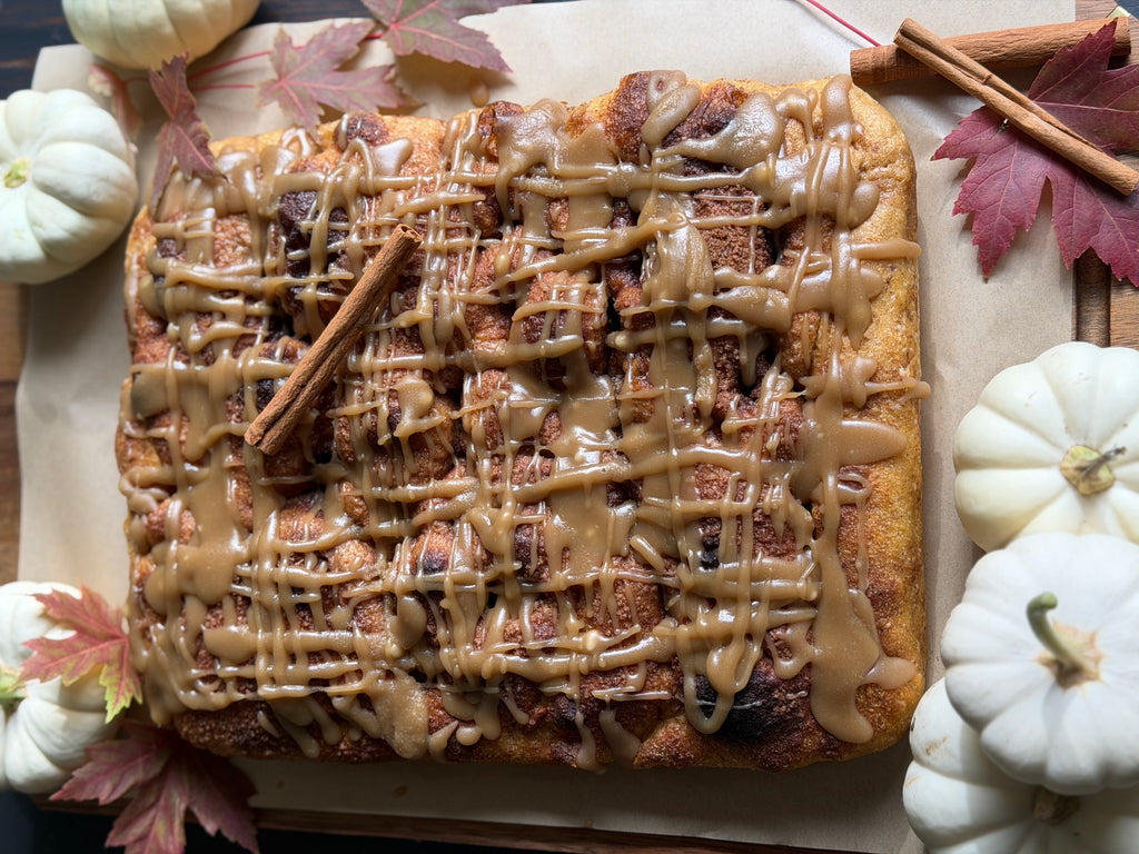 Pumpkin Maple Sourdough Focaccia
