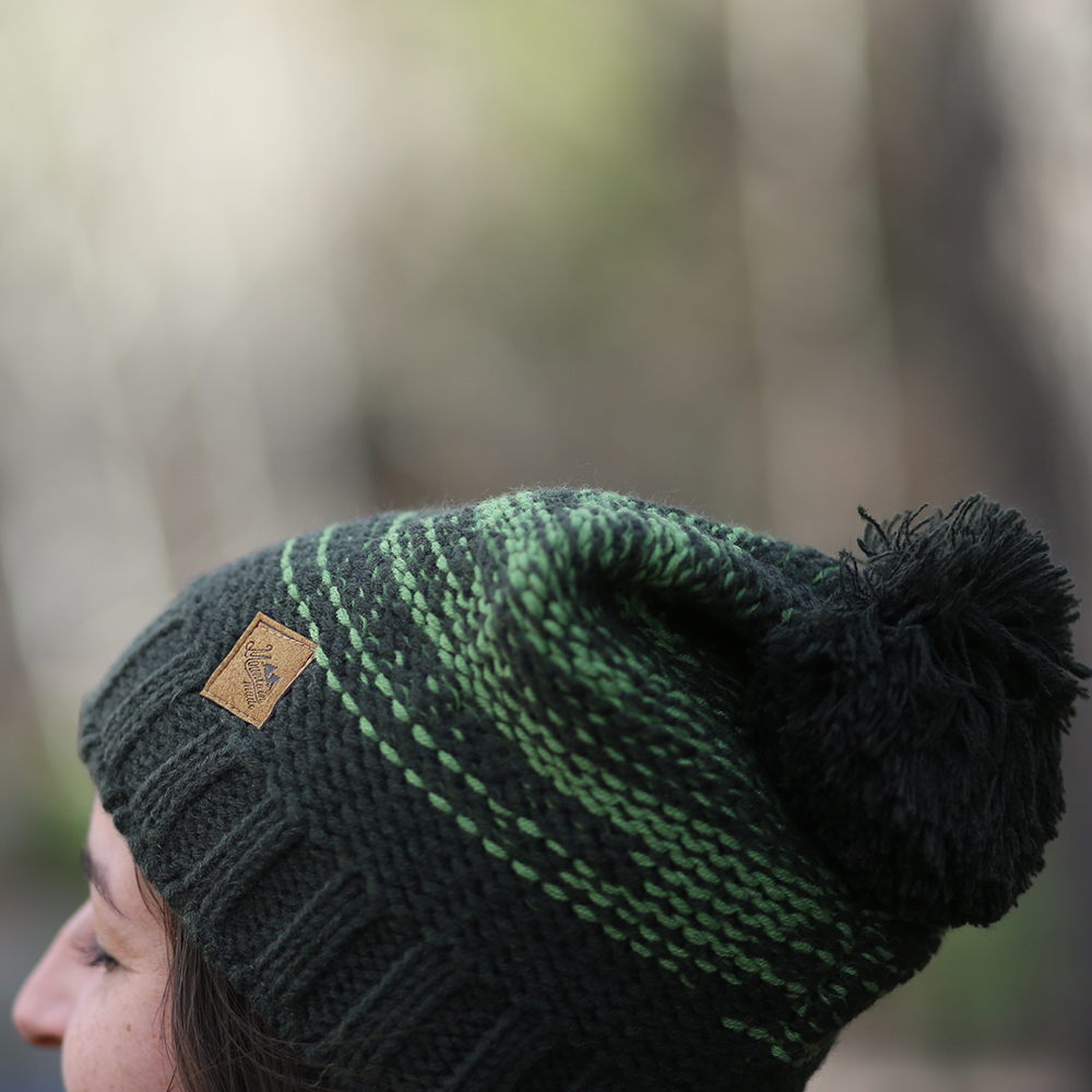 Mountain Made Winter Striped Beanie Hat